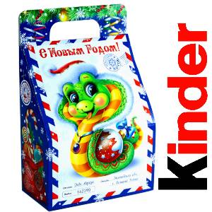 Детский подарок на Новый Год в жестяной упаковке весом 335 грамм по цене 1312 руб в Дигоре