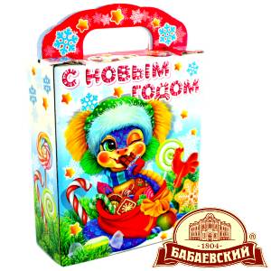 Детский подарок на Новый Год в мешочке весом 800 грамм по цене 1261 руб в Дигоре